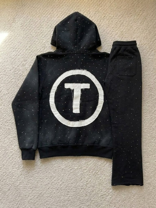 Tenacious Flared Sweatpants Tracksuit Set